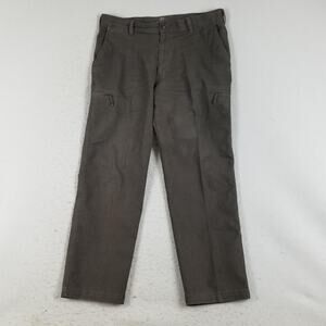 Dockers Pacific Collection Crossover Cargo Pants Mens 38x32 Brown Cotton Pockets